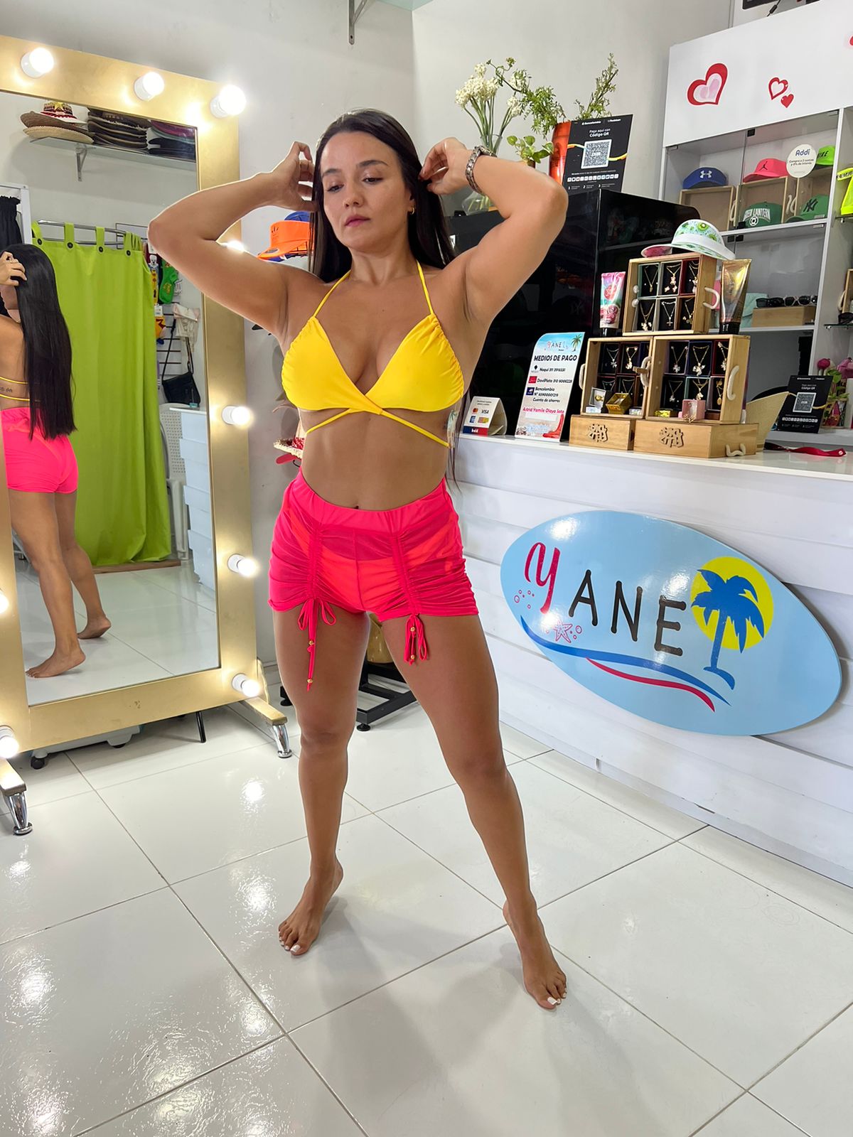 Salida short recogido